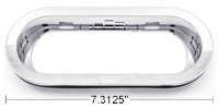 213296 FLANGE CHROME FLAT OBLONG